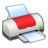 Hardware Printer Red Icon
